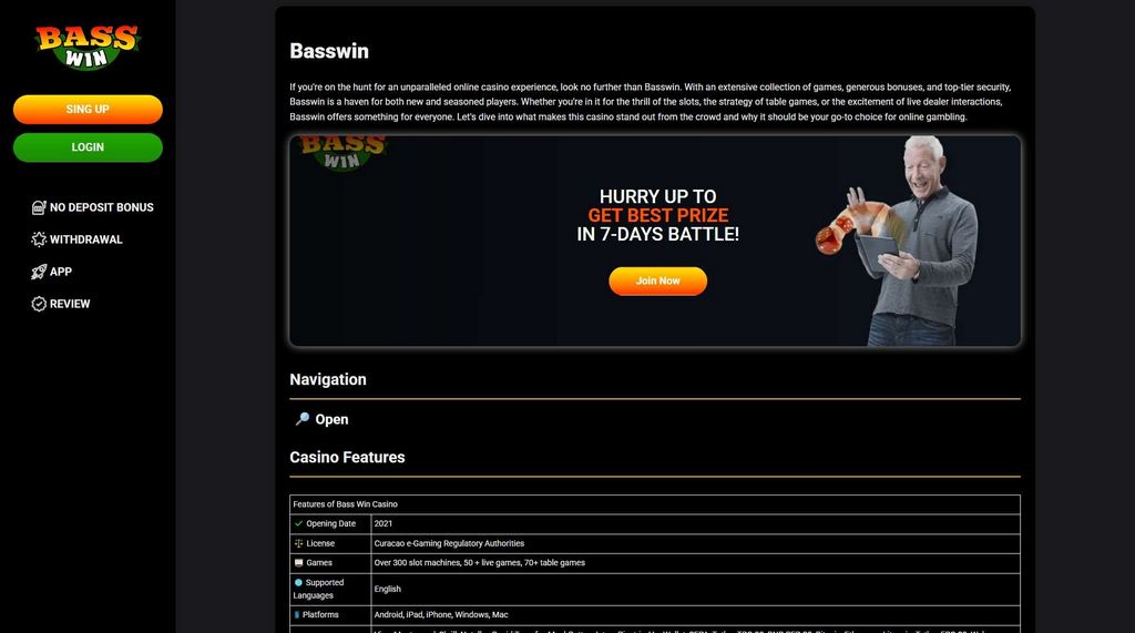 Bass Win Casino Site - Evaluation, New Perks 2025